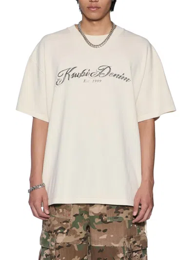 Ksubi Men's Future Memory Life Ekcess Logo Crewneck T-shirt In Neutral