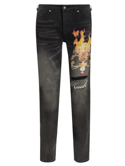 Ksubi Men's Future Memory Van Winkle Graphic Jeans In Black