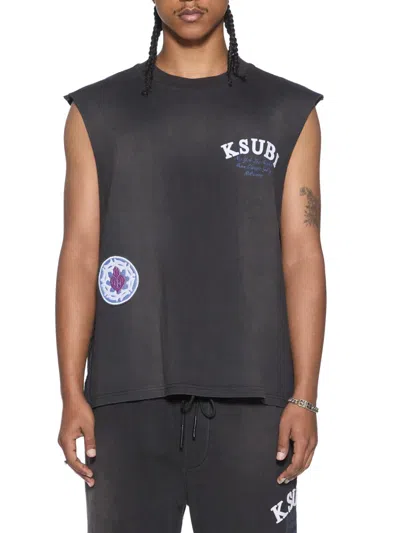 Ksubi Men & Apos;s Genesis Ekcess Logo-embroidered Cotton T-shirt In Black
