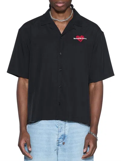 Ksubi Men's Hbl Dinner Satin Shirt In Black