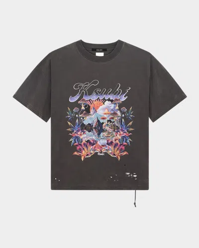 Ksubi Men's Hendrix Ekcess Graphic T-shirt In Gray