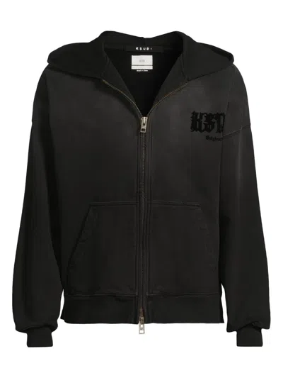 Ksubi Men's Kstudio Ekcess Cotton Zip-front Hoodie In Black