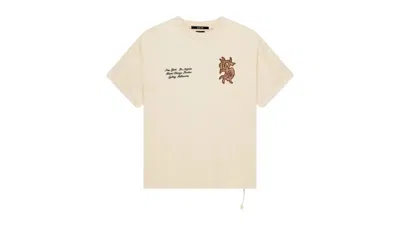 Pre-owned Ksubi Men's  Playoff Ekcess Short Sleeve Tee Shirt In Tan