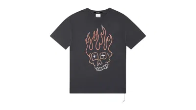 Pre-owned Ksubi Men's  Skull Biggie Short Sleeve Tee Shirt In Black