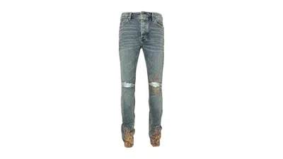 Pre-owned Ksubi Men's  Van Winkle Stage Dive Trashed Denim In Blue