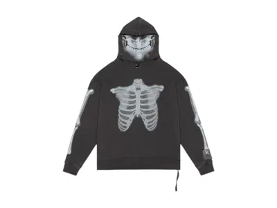 Pre-owned Ksubi Men's  X Trippie Redd Skeleton Biggie Hoodie In Black