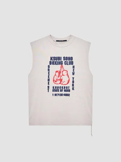 Ksubi Men's Logo-embroidered Cotton Jersey Tank In Grey