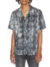 Ksubi Mamba Snakeskin Print Camp Shirt In Black