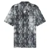 Ksubi Mamba Snakeskin Print Camp Shirt In Black