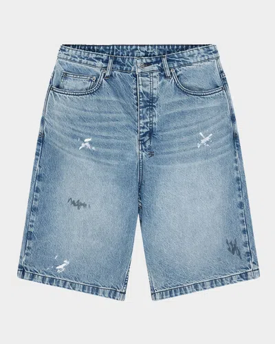 KSUBI MEN'S MAXX PAINTER JEAN SHORTS