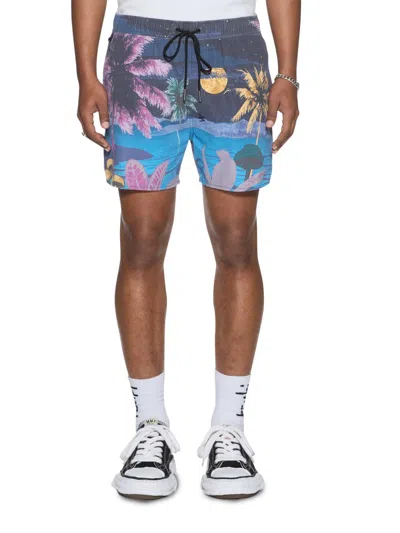 Ksubi Men's Moonlight Print Boardshorts In Blue