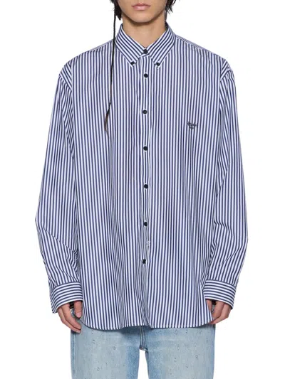 Ksubi Men's Neo Nostalgia Striped Logo Cotton Shirt In Multi