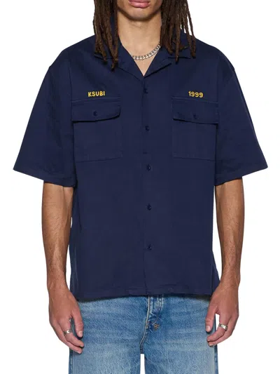 Ksubi Men's Neo-nostalgia Mekanik Boiler Shirt In Blue