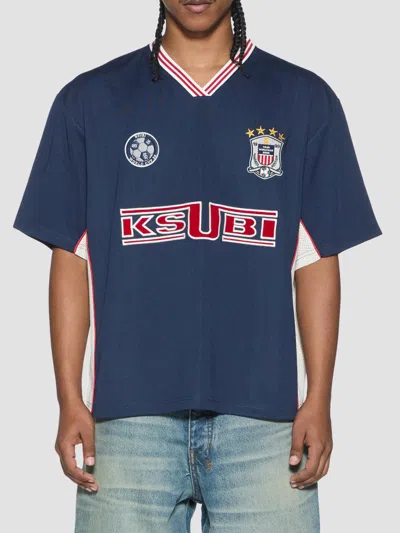 Ksubi Men's Offside Graphic Jersey T-shirt In Blue