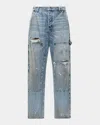 Ksubi Men's Operator Distressed Carpenter Jeans In Blue