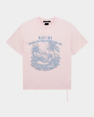Ksubi Men's Paradiso Ekcess Graphic T-shirt In Pink