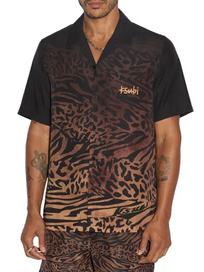Ksubi Men's Sinners Leopard Resort Shirt In Assorted