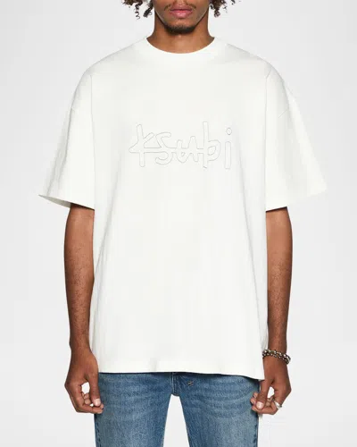 Ksubi Men's Stitched Ekcess Relaxed T-shirt In White