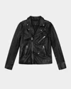 Ksubi Men's Studded Eagle Leather Jacket In Black