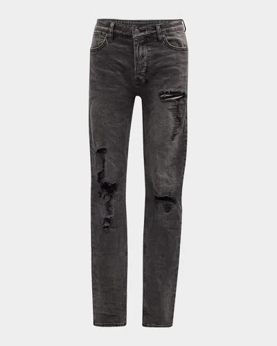 Ksubi Black Van Winkle Angst Distressed Jeans