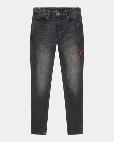 Ksubi Van Winkle Skinny Fit Jean In Black