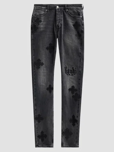 Ksubi Men's Van Winkle Blakk Metal Paise Jeans In Black
