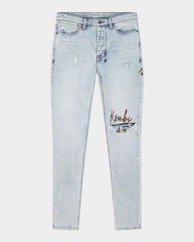 Ksubi Men's Van Winkle Frost Blue Arch Skinny Jeans