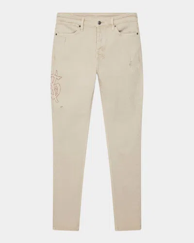 Ksubi Men's Van Winkle Playoff Skinny Jeans In Natural