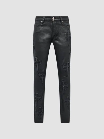 Ksubi Men's Van Winkle Reup Kaliba Skinny Jeans In Charcoal