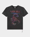 Ksubi Venom Ekcess Faded Oversized Graphic Tee In Black