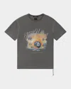 Ksubi Gray World Order Biggie T-shirt In Charcoal