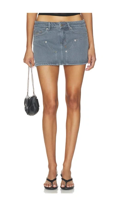 Ksubi Micro Mini Skirt In Gray