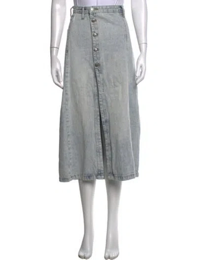 Pre-owned Ksubi Midi Length Skirt In Blue