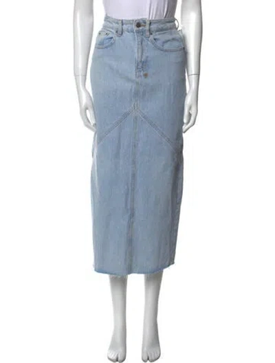 Pre-owned Ksubi Midi Length Skirt W/ Tags In Blue