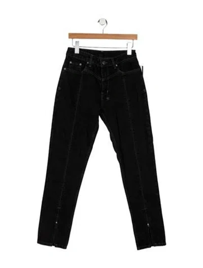 Pre-owned Ksubi Mid-rise Skinny Leg Jeans In Black