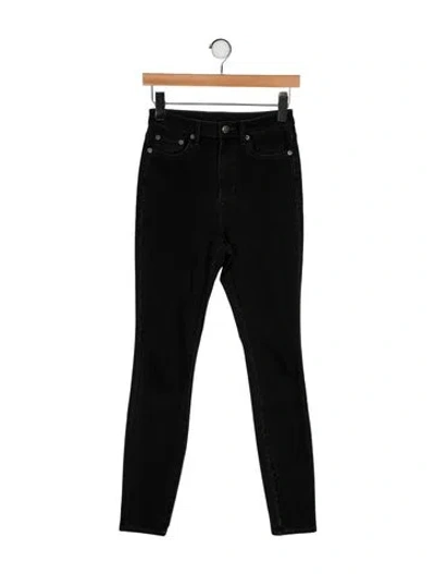 Pre-owned Ksubi Mid-rise Skinny Leg Jeans In Black