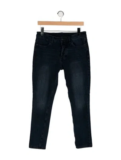 Pre-owned Ksubi Mid-rise Skinny Leg Jeans In Black