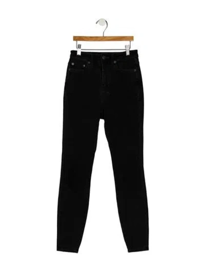 Pre-owned Ksubi Mid-rise Skinny Leg Jeans In Black