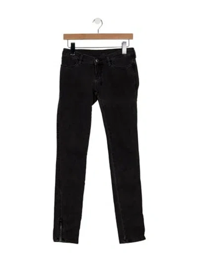 Pre-owned Ksubi Mid-rise Skinny Leg Jeans In Black