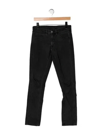 Pre-owned Ksubi Mid-rise Skinny Leg Jeans In Black