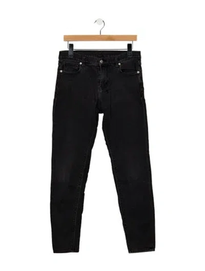 Pre-owned Ksubi Mid-rise Skinny Leg Jeans In Black