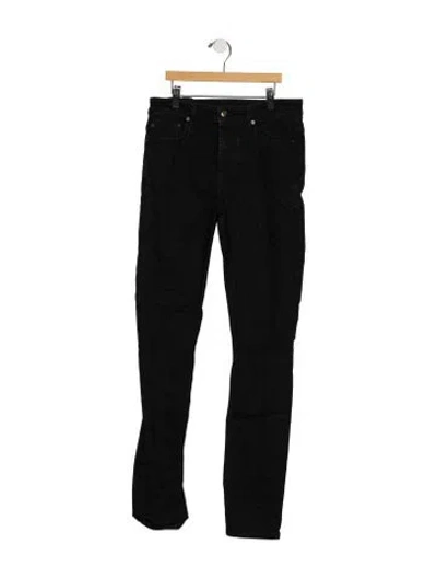 Pre-owned Ksubi Mid-rise Skinny Leg Jeans In Black