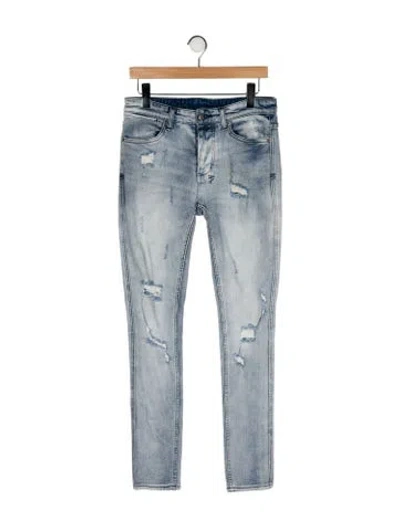 Pre-owned Ksubi Mid-rise Skinny Leg Jeans In Blue