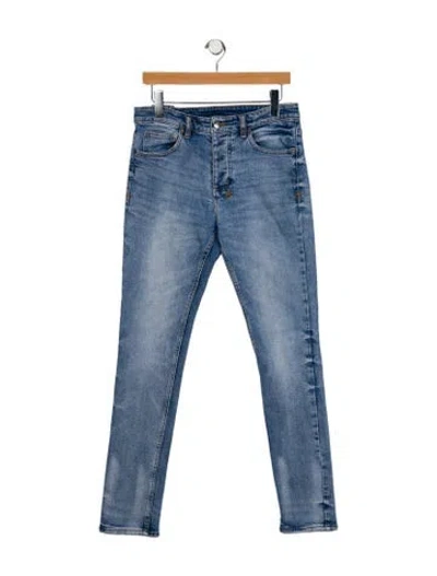 Pre-owned Ksubi Mid-rise Skinny Leg Jeans In Blue