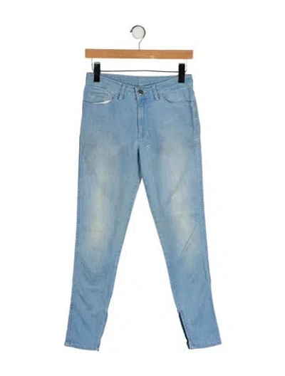 Pre-owned Ksubi Mid-rise Skinny Leg Jeans In Blue