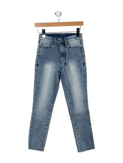 Pre-owned Ksubi Mid-rise Skinny Leg Jeans In Blue