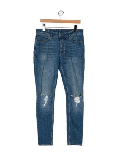 Pre-owned Ksubi Mid-rise Skinny Leg Jeans In Blue