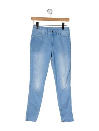 Pre-owned Ksubi Mid-rise Skinny Leg Jeans In Blue