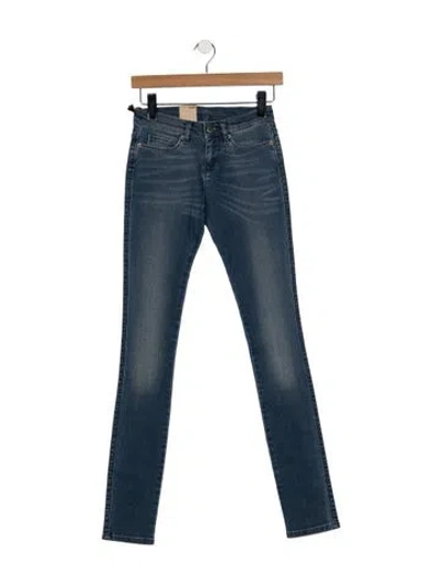 Pre-owned Ksubi Mid-rise Skinny Leg Jeans In Blue