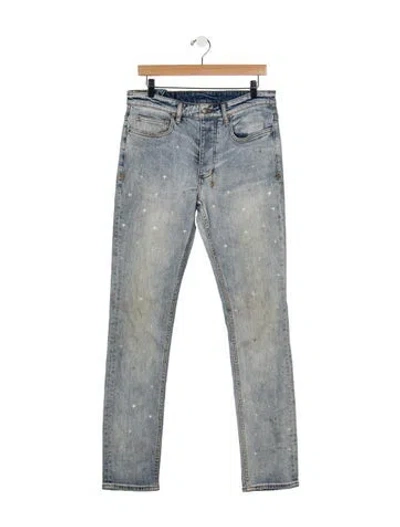 Pre-owned Ksubi Mid-rise Skinny Leg Jeans In Blue